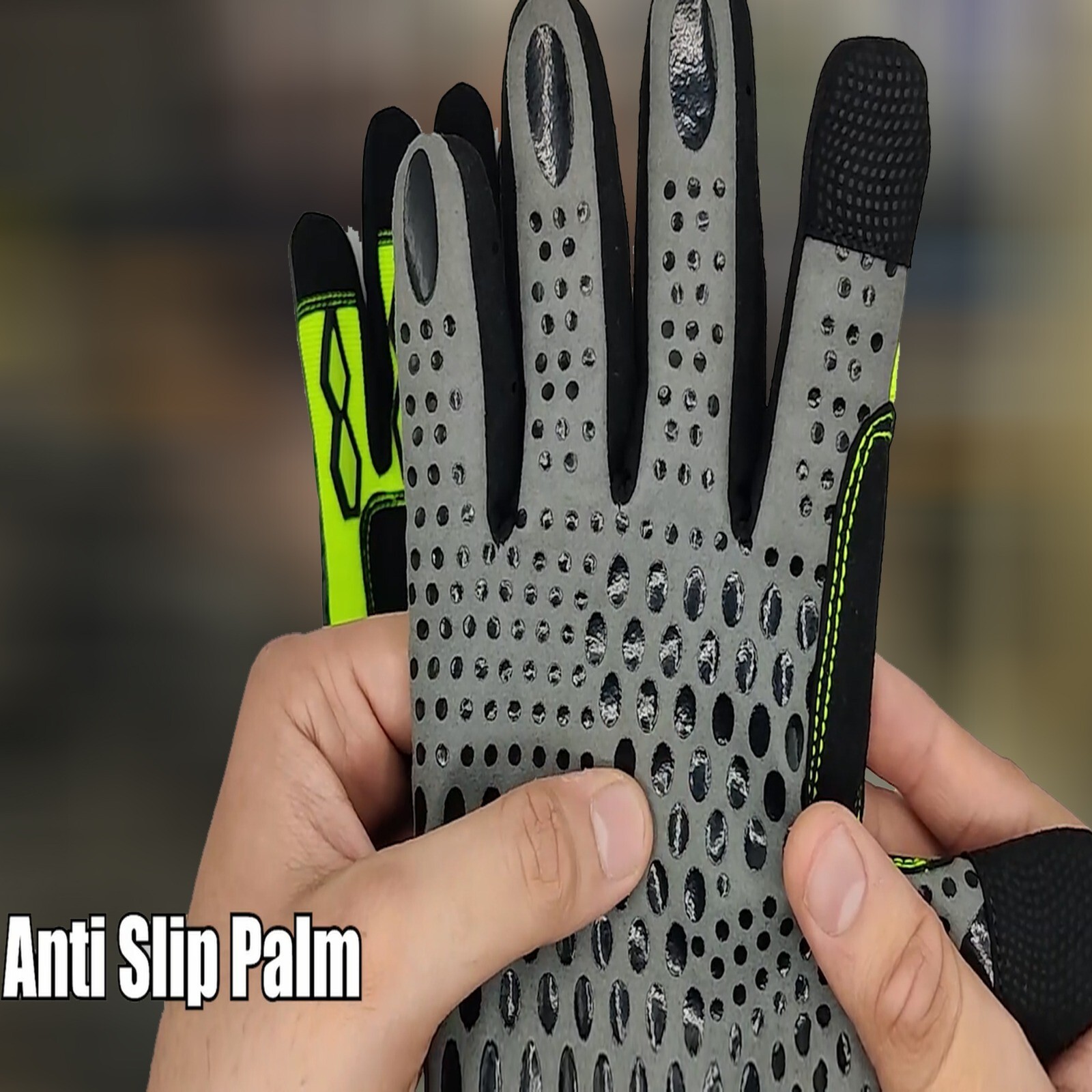 Heavy Duty Mechanic Work Gloves Touchscreen Industrial Builder Safety Potectionn