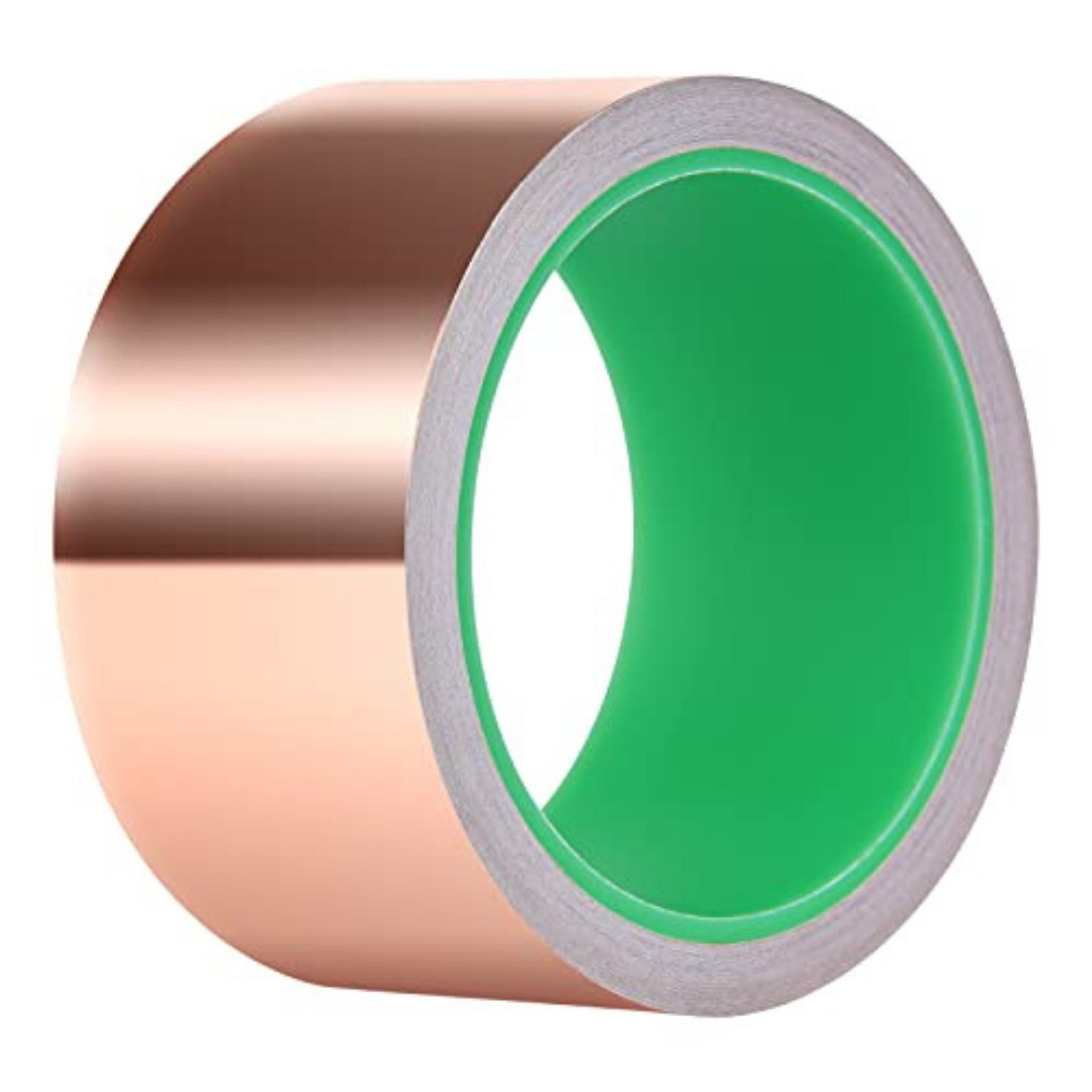 Copper Foil Tape with Conductive Adhesive for Guitar & EMI Shielding (2 x 33)