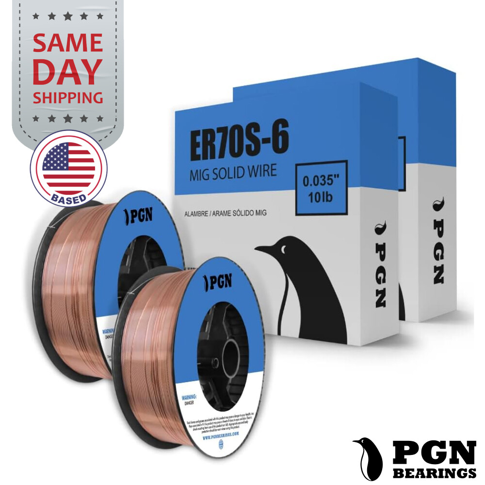 (2 x 10-Lb Spools) ER70S-6 .035″ (0.9 mm) Mild Steel MIG Welding Wire