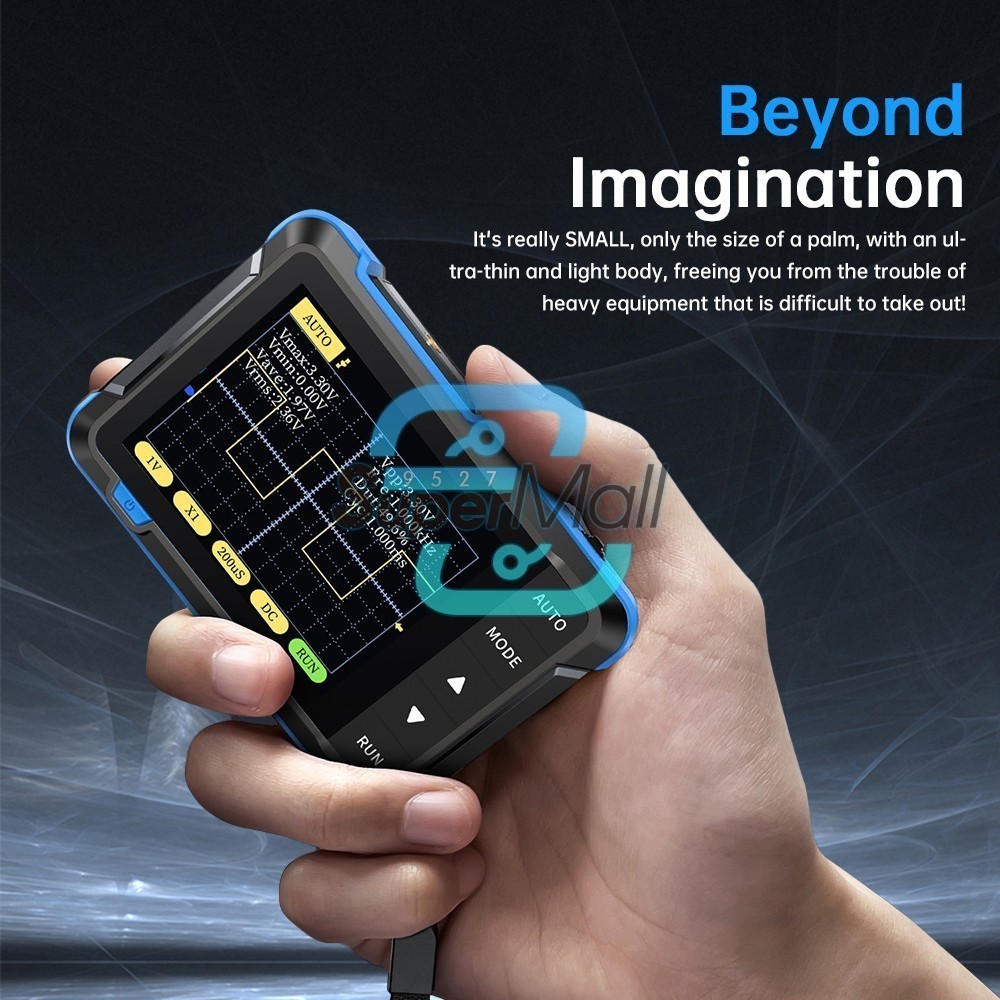 FNIRSI DSO152 Handheld Mini Oscilloscope Type-C Portable Digital Oscilloscope US