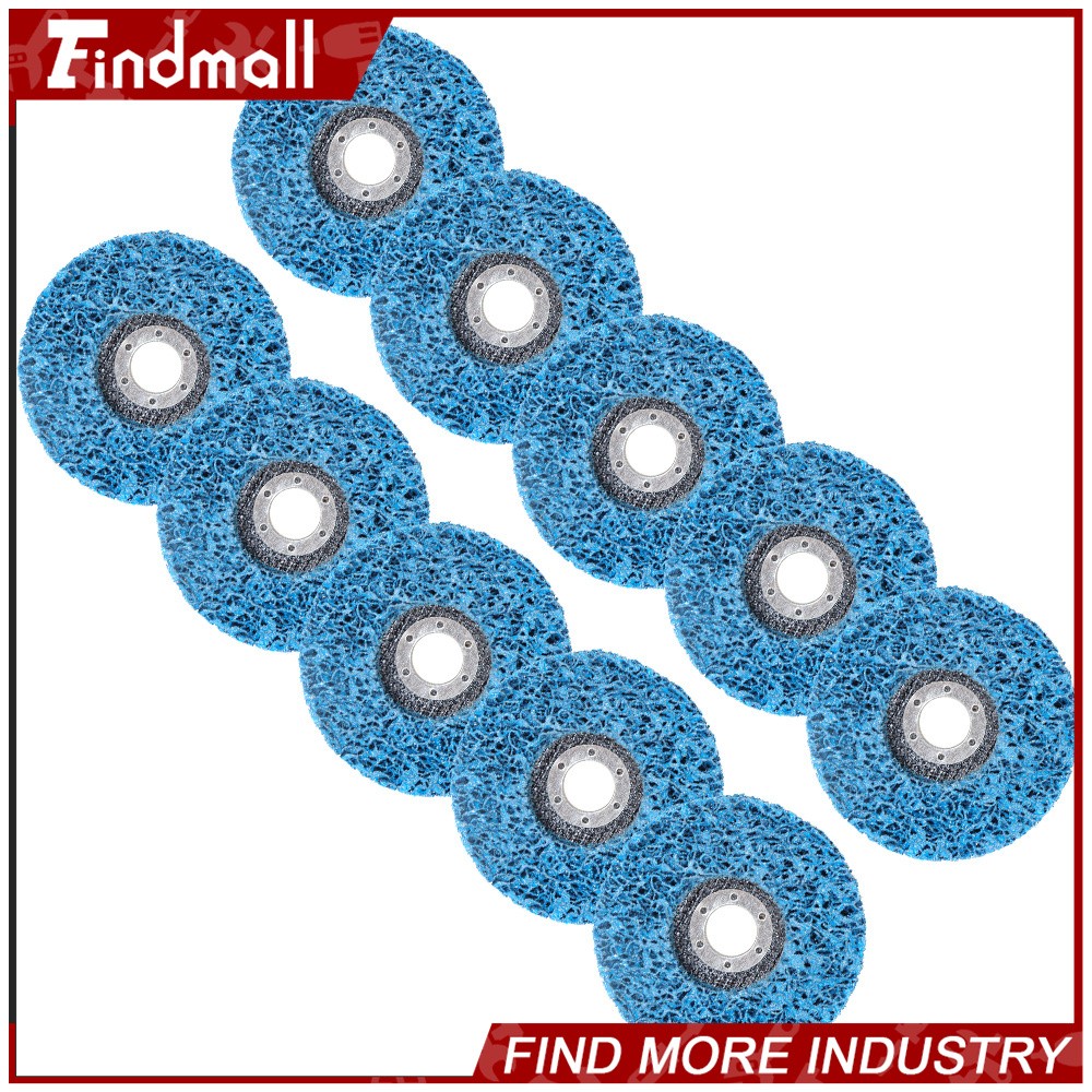 Findmall 10 x 4.5” Poly Strip Disc Wheel Paint Rust Removal Clean Angle Grinder