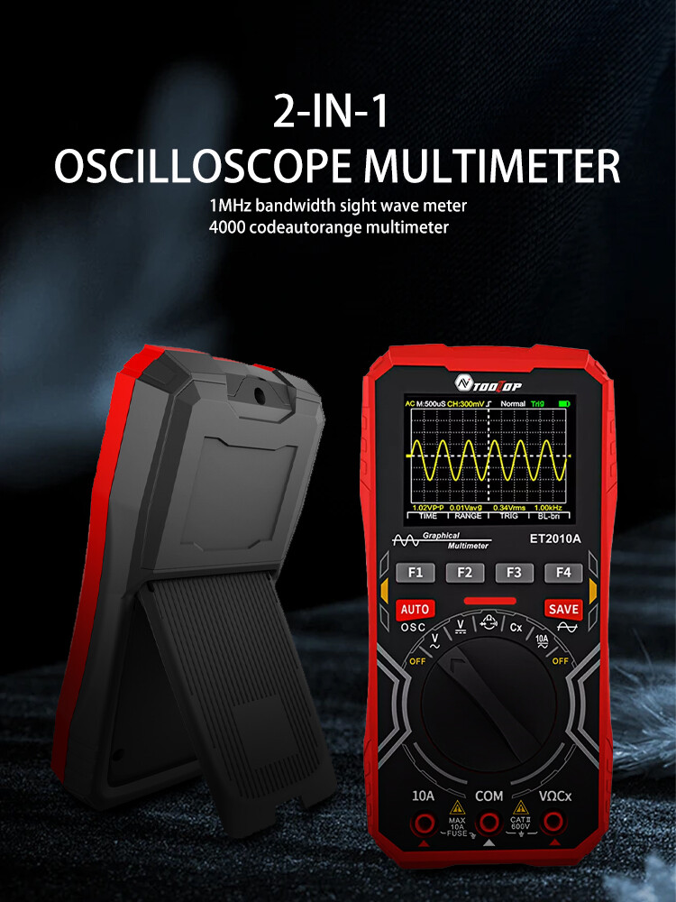 2in1 Oscilloscope Multimeter Digital Display Handheld Oscope Meter 1Mhz E3I8 28