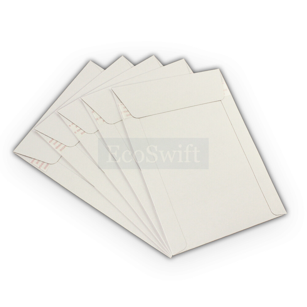 1000 9″ x 11.5″ EcoSwift White Photo Ship Flats Cardboard Envelope Mailers