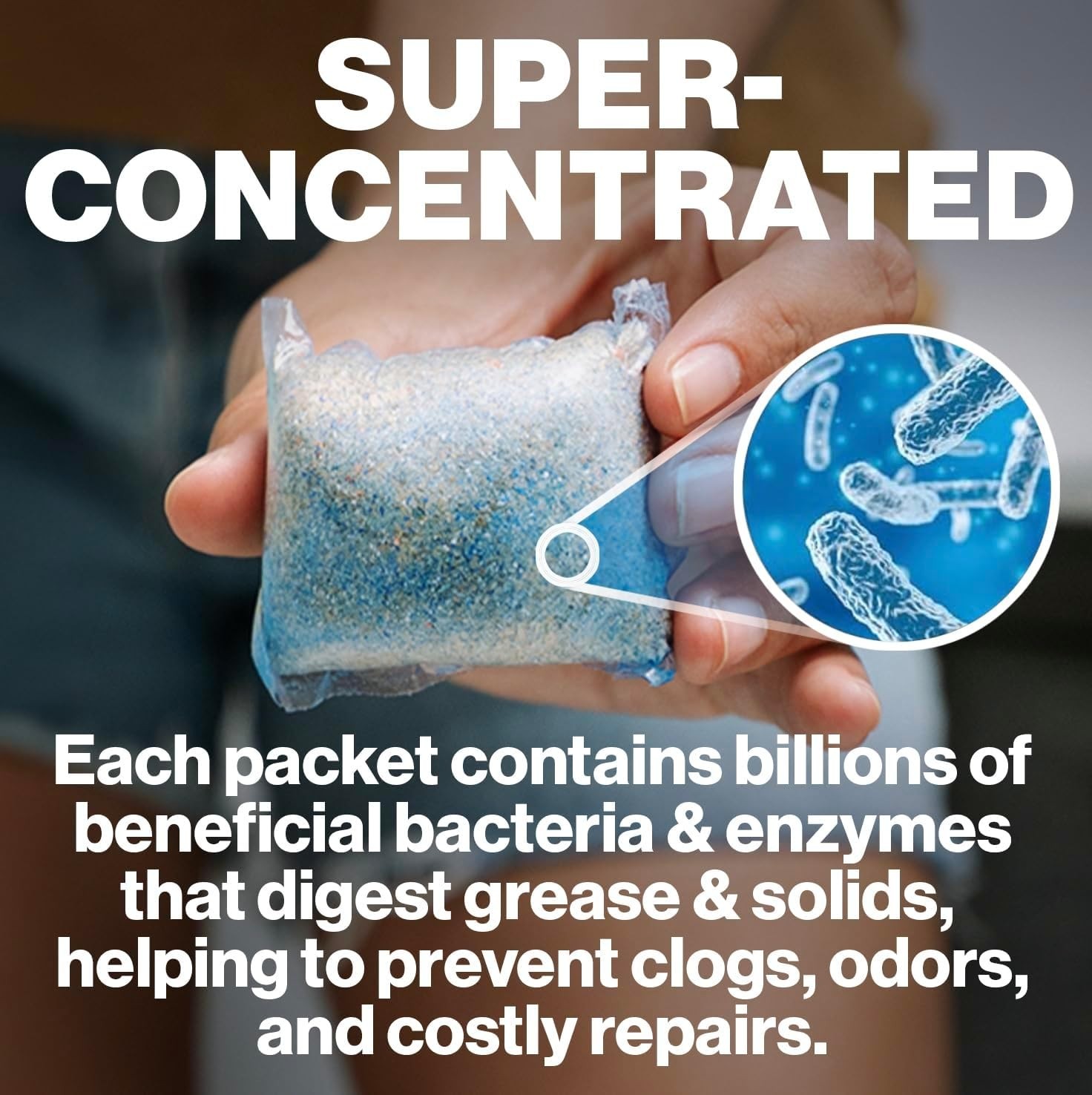 Walex Bio-Active Septic Tank Treatment – 1 Year Supply, Odor Control Packets