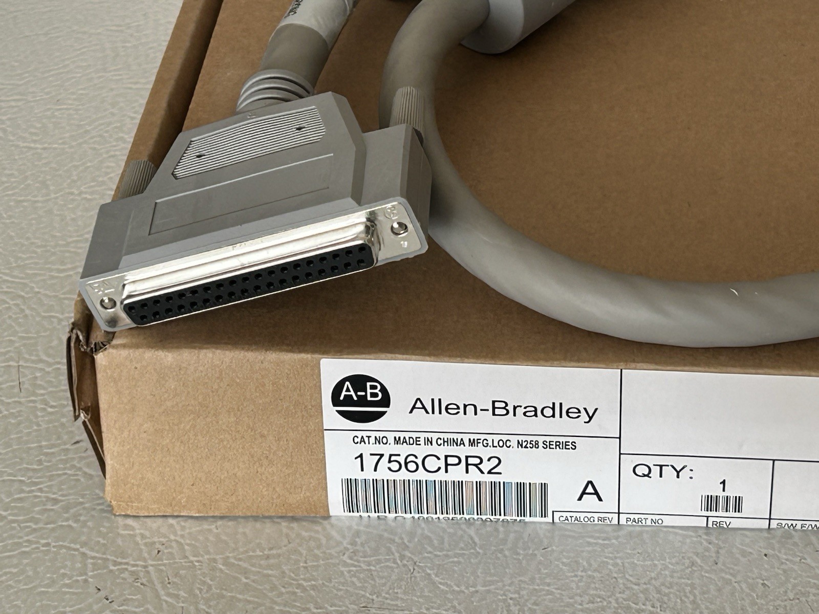 Allen-Bradley 1756-CPR2 Power Supply Cable Series A Factory Seal 1756CPR2 ..Read