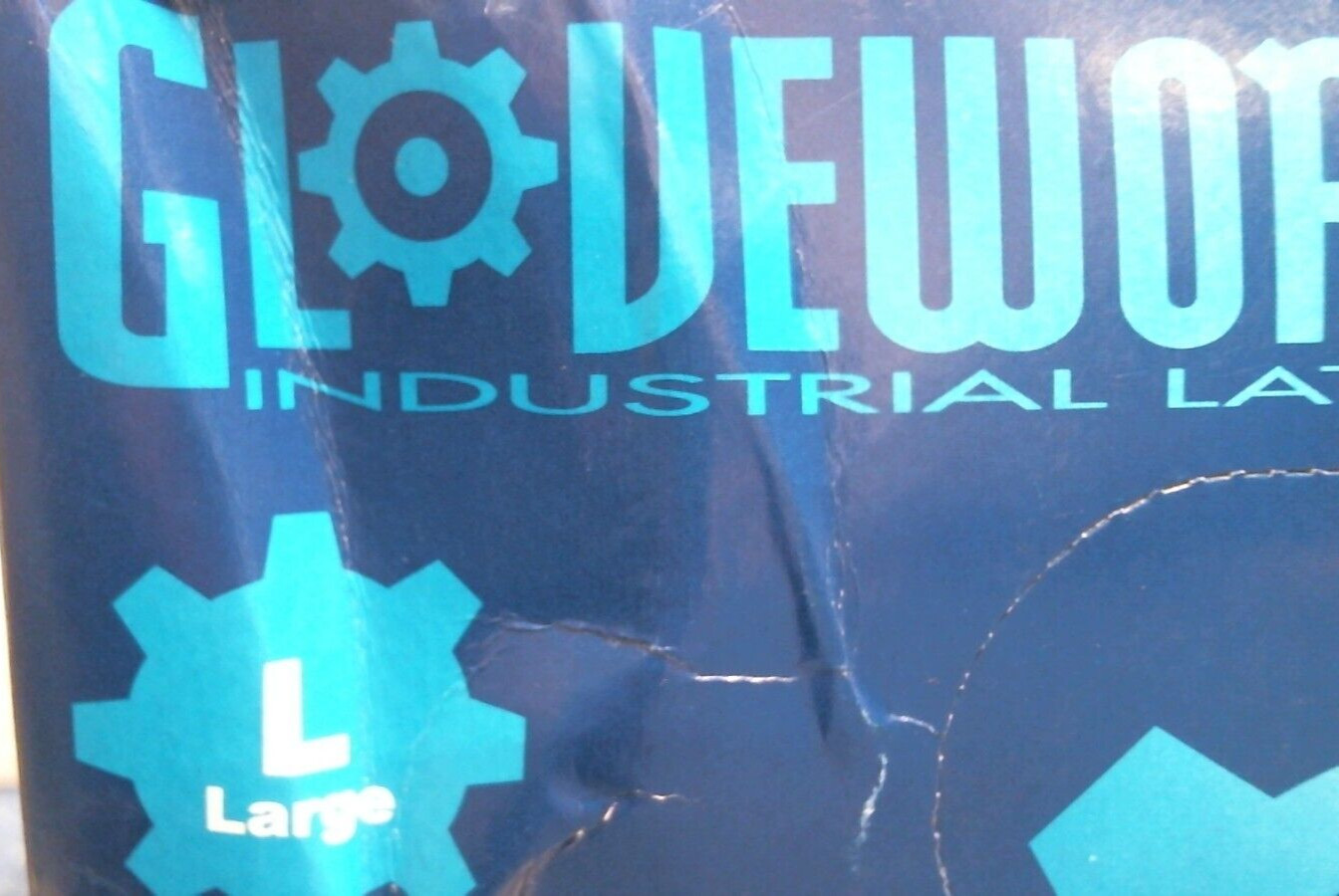 Gloveworks Large Industrial Latex Textured Powdered Ambidextrous 100 pk (70153)