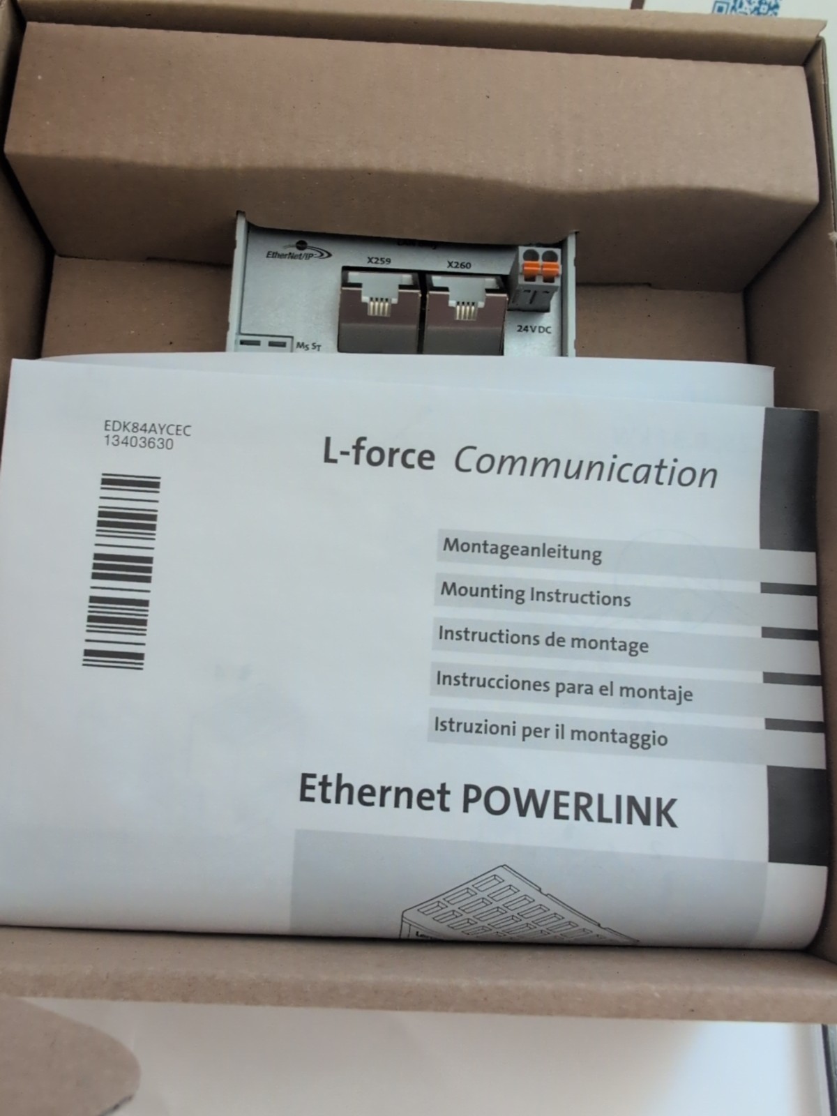 LENZE Inverter drives 8400 Type E84AYCEOV/S Extension Module NEW IN BOX! (t8)