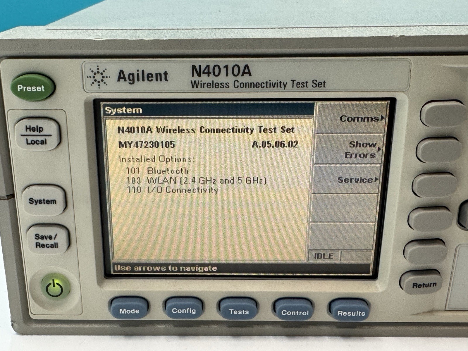 Agilent Keysight N4010A Wireless Connectivity Test Set 101 103 110