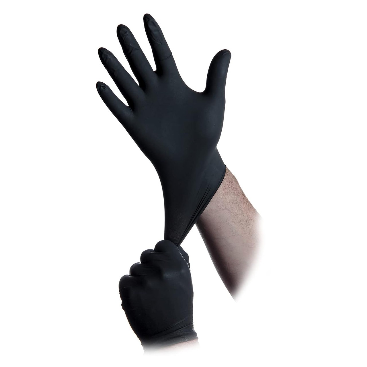 Black Lightning 6 mil Disposable Powder-Free Nitrile Exam Gloves – Black, 1000