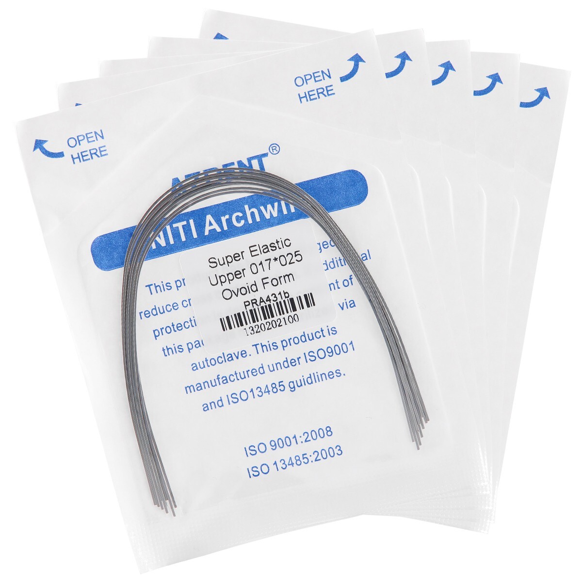 AZDENT Dental Orthodontic Super Elastic Niti Arch Wires Rectangular Ovoid/Nature