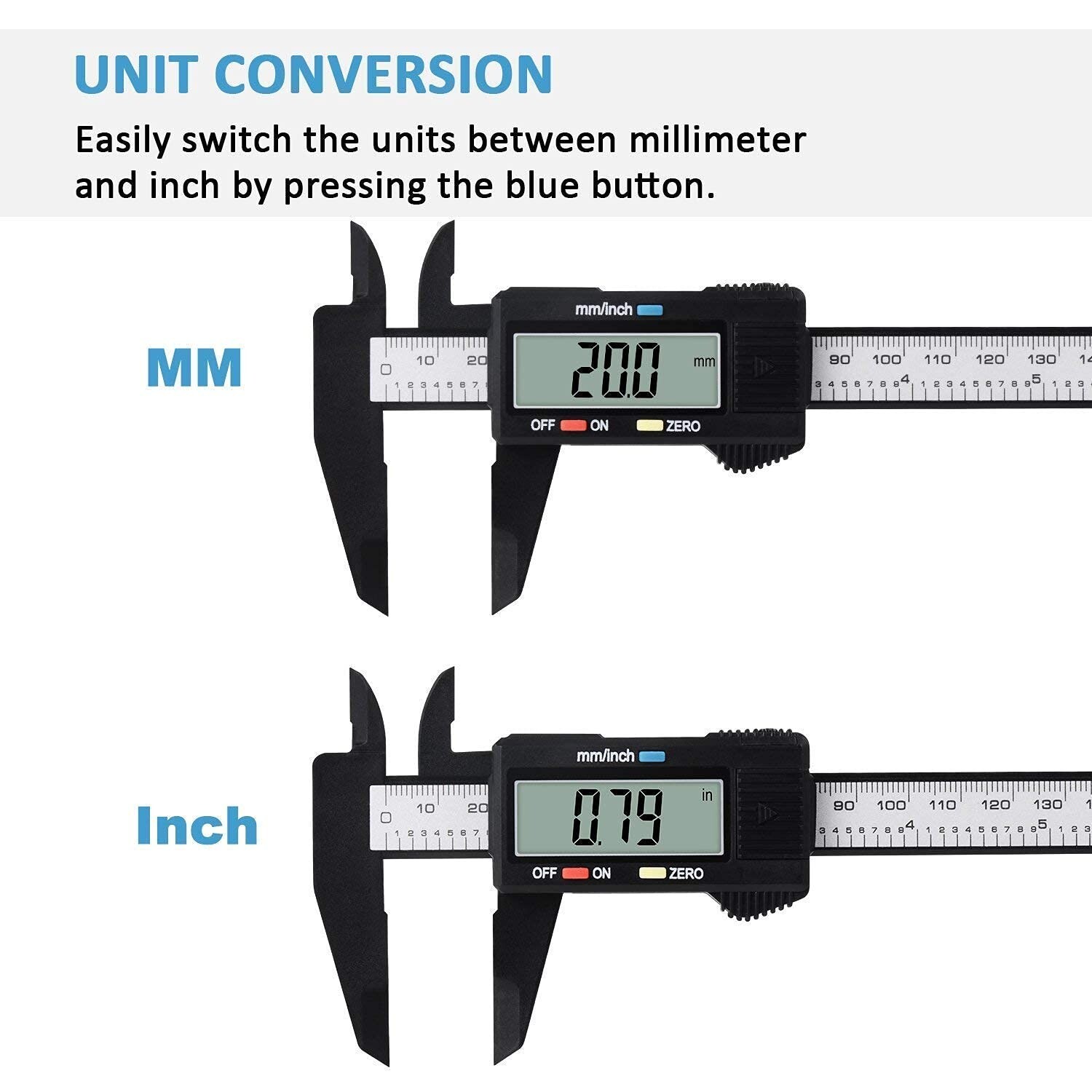 6″ 150mm Digital Caliper Micrometer LCD Gauge Vernier Electronic Measuring Tool