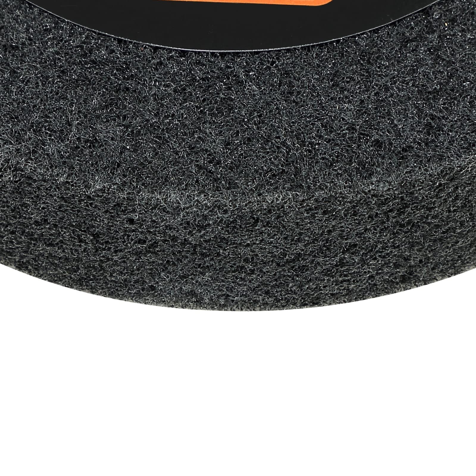 AmaCupid Nylon Fiber Brushed Buffing Wheels 6 Inch 5P Hardness. for Dark Grey