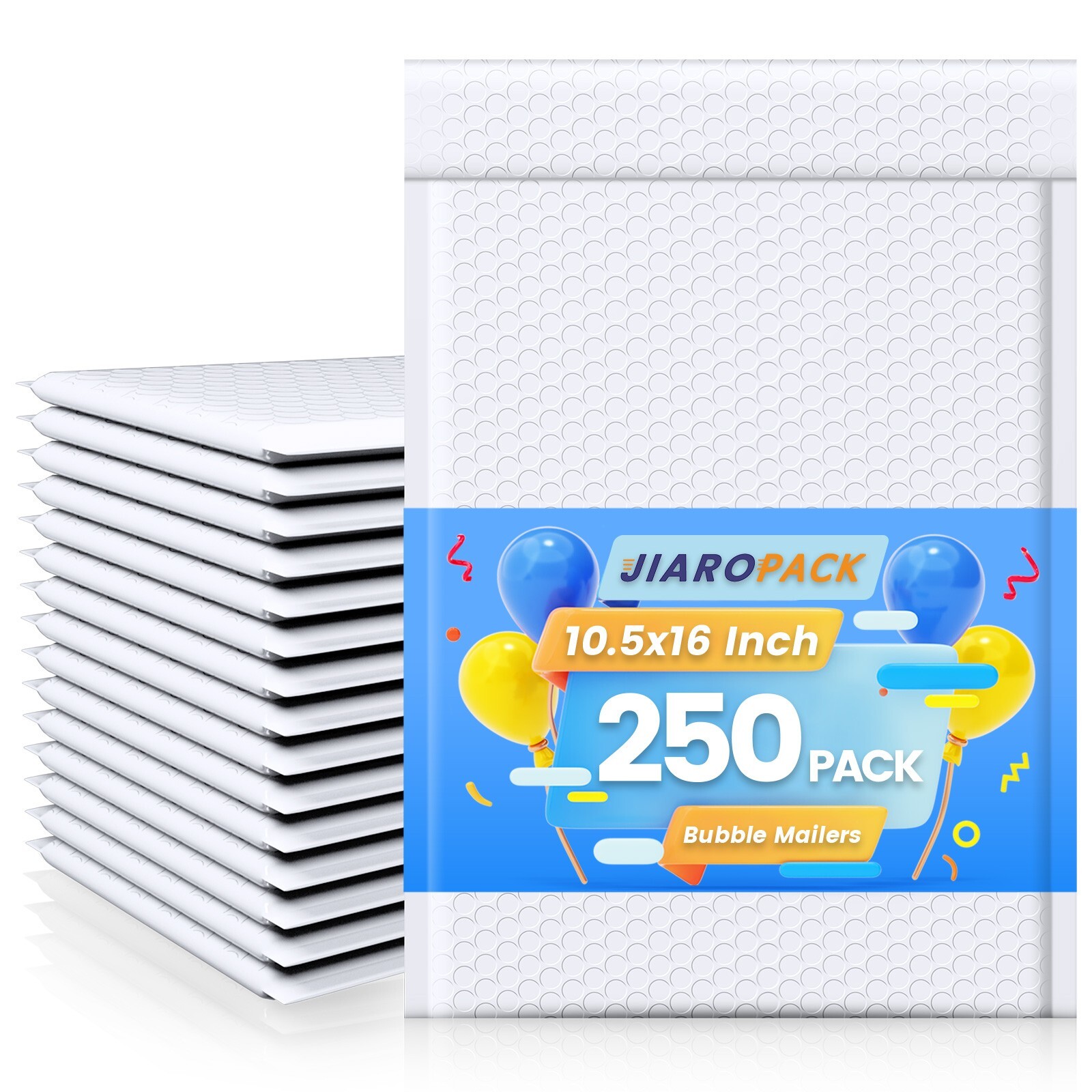 Bubble Mailers10.5×16 250pack Large Padded Envelopes 10.5×15 Mailing Bags White