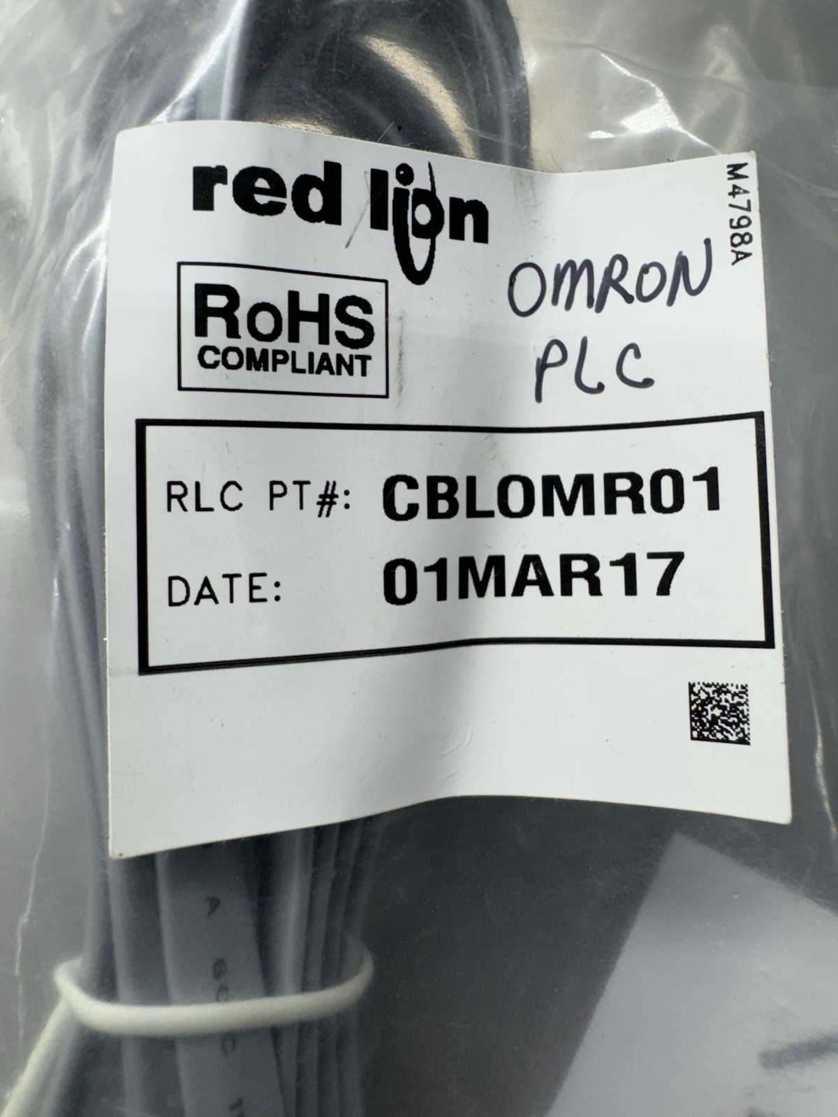 NEW RED LION CBLOMR01 CABLE (OMRON) FREE SHIPPING, RETURNS ACCEPTED, NEW