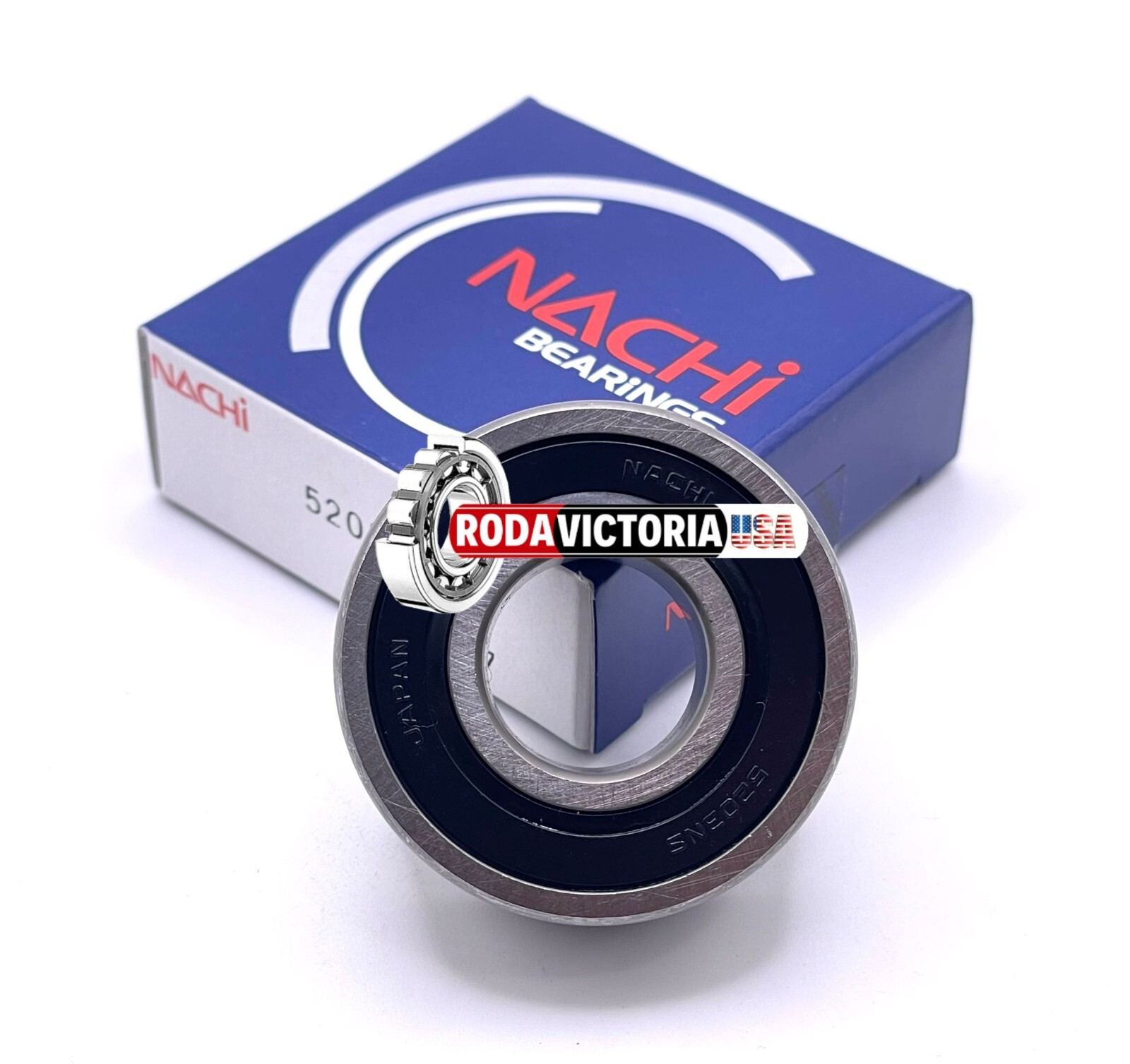 NACHI JAPAN 5203 2NS Angular Contact Ball Bearing, Sealed 17X40X17.5mm 5203-2RS