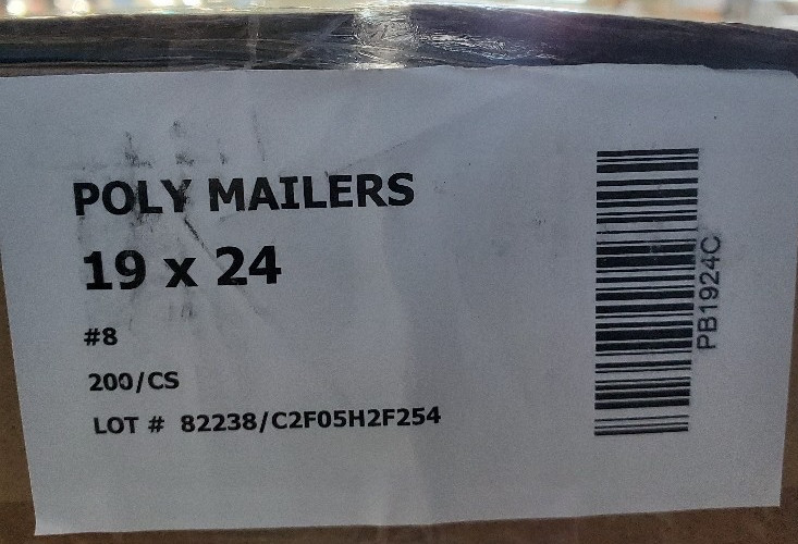 19 x 24 Poly Mailers Shipping Bags Case of 200 Heavy Duty