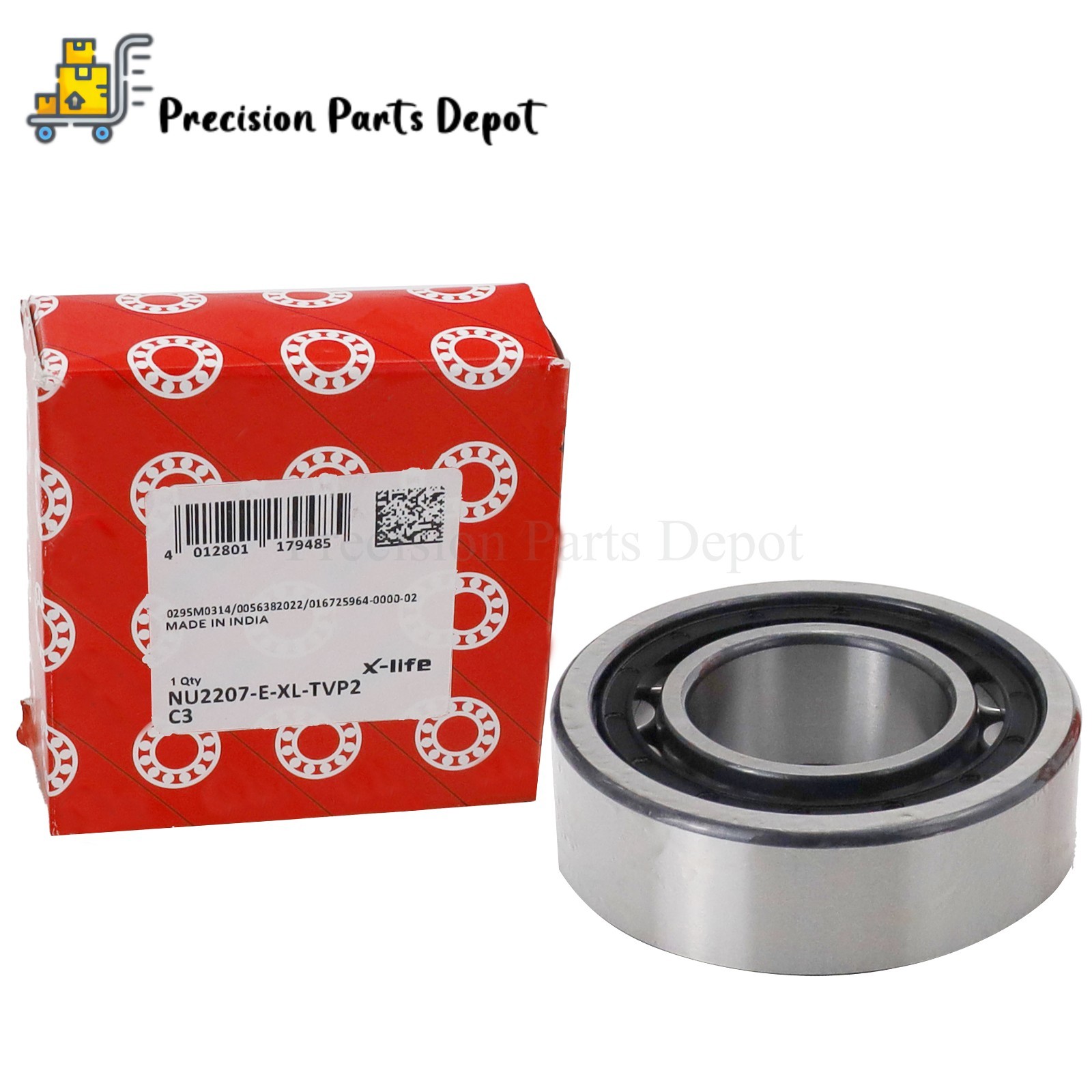 Fits FAG NU2207 E XL TVP2 C3 Cylindrical Roller Bearing 35x72x23mm