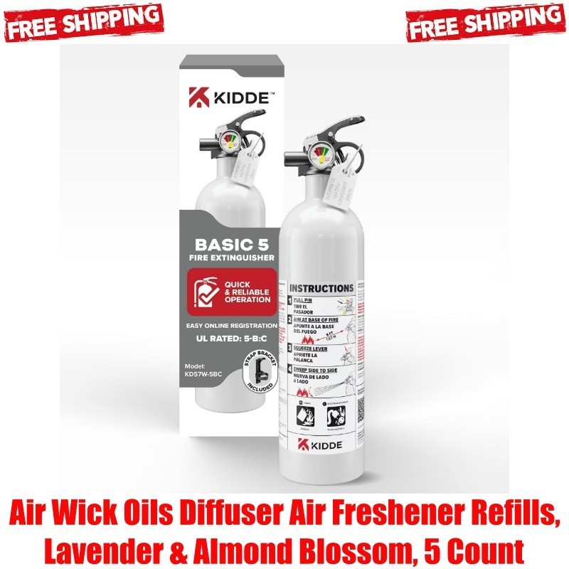 Kidde Fire Extinguisher for Vehicles, Cars, Single Use 5BC