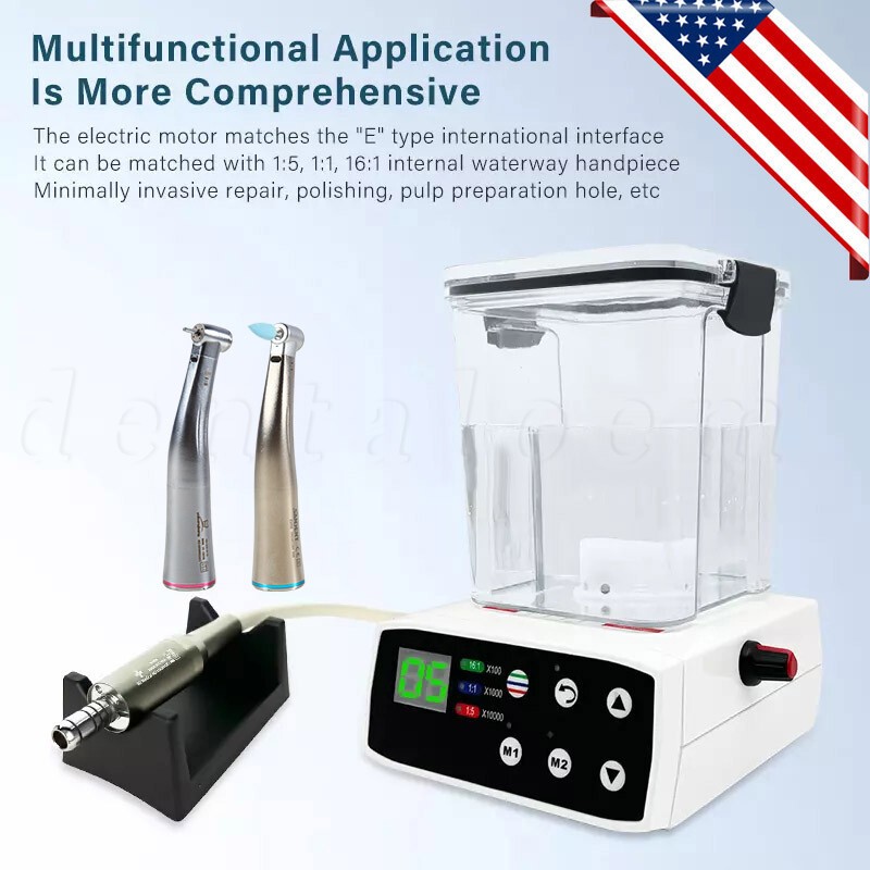 Woodpecker Style Dental Electric Motor 1:5 High Speed Handpiece Contra Angle 1:1