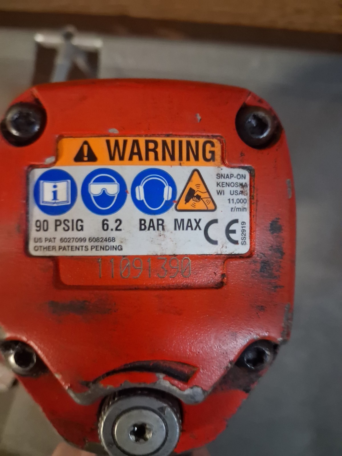 Snap-on MG725 Pneumatic Air Impact Wrench – Model MG725 MPN MG725