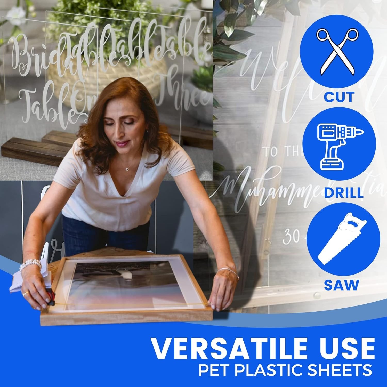 3 Pack PET Sheet Panels – 18″ x 24″ x 0.04″ Plexiglass – Quality Lightweight …