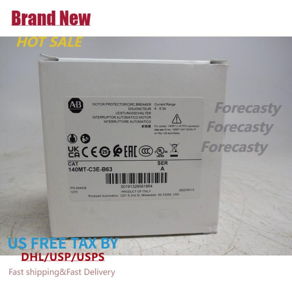 New AB 140MT-C3E-B63 4.0-6.3A 3-Pole Motor Protection Breaker