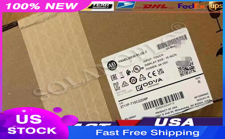 2711P-T15C22D9P PanelView Plus 7 Graphic Terminal 2711P-T15C22D9P New Sealed
