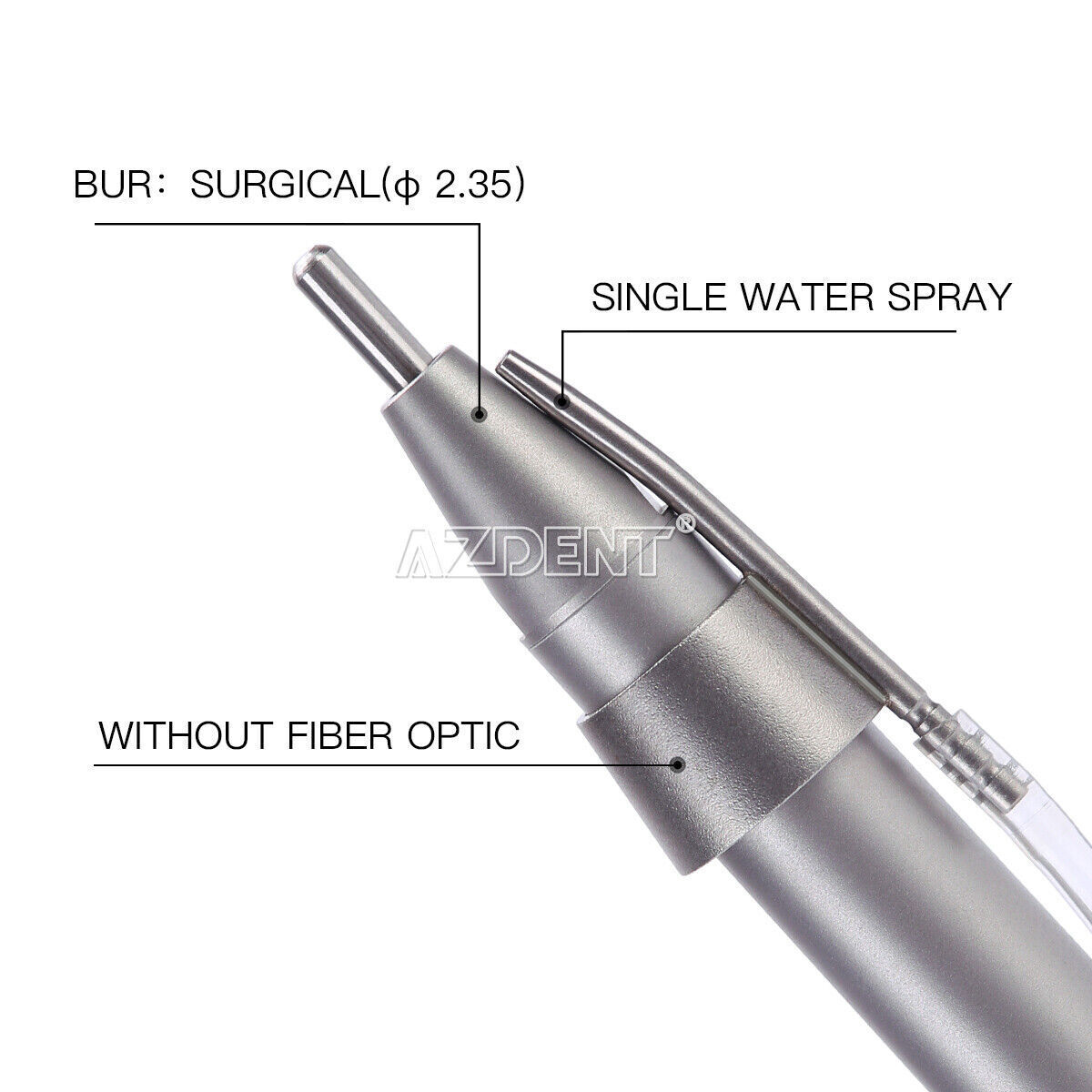 AZDENT Dental 20:1 1:1 Straight Implant Surgical Contra Angle Push Handpiece