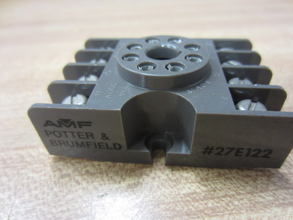 Potter & Brumfield 27E122 Relay Socket Dark Grey