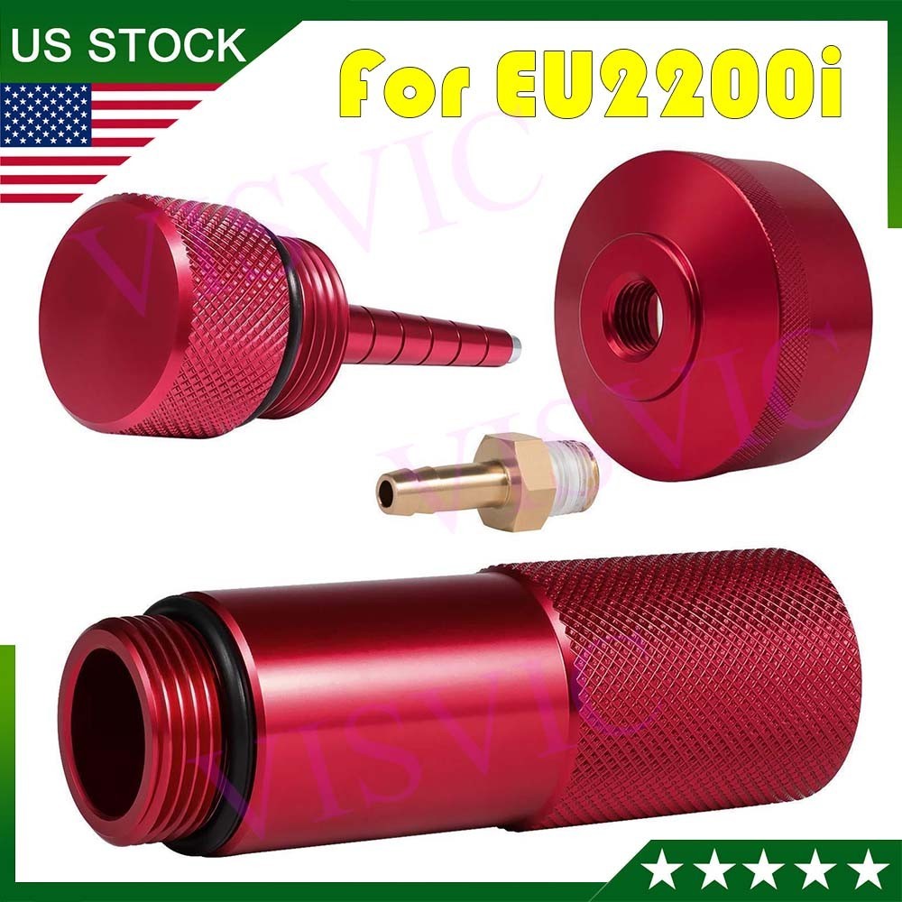 for Honda EU2200I Generator Extended Run Gas Cap with Brass Hose Fitting Kit