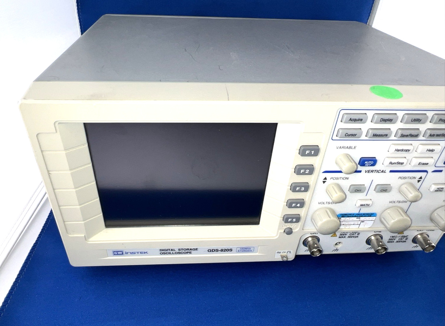 GW Instek GDS-820S 150MHz 2-Channel Digital Storage Oscilloscope Tested Working