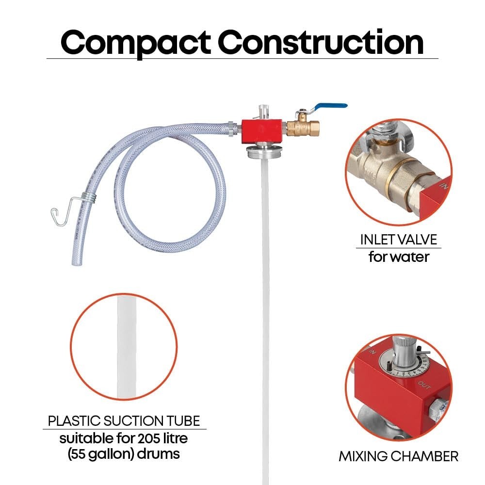 Groz Coolant Mixer 290 GPH – 0–11% Ratio, Auto Shut-Off
