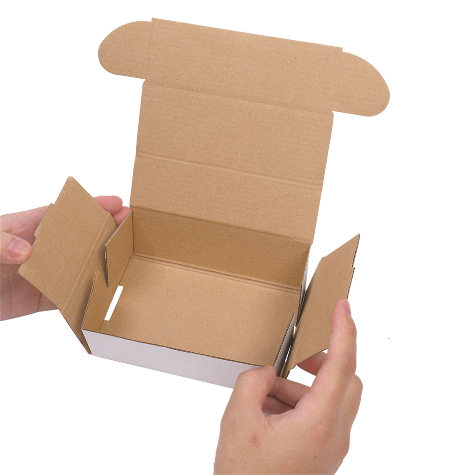 6x4x2” Shipping Boxes 50 Pack White Corrugated Cardboard Box Mailer Paper Boxes