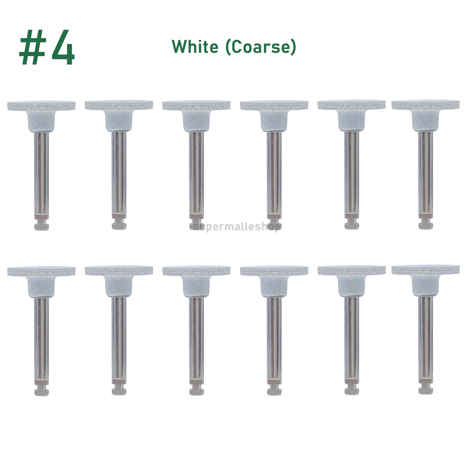 12X Dental Composite Polishing Burs Kit RA Silicone Polisher 2.35mm Contra Angle
