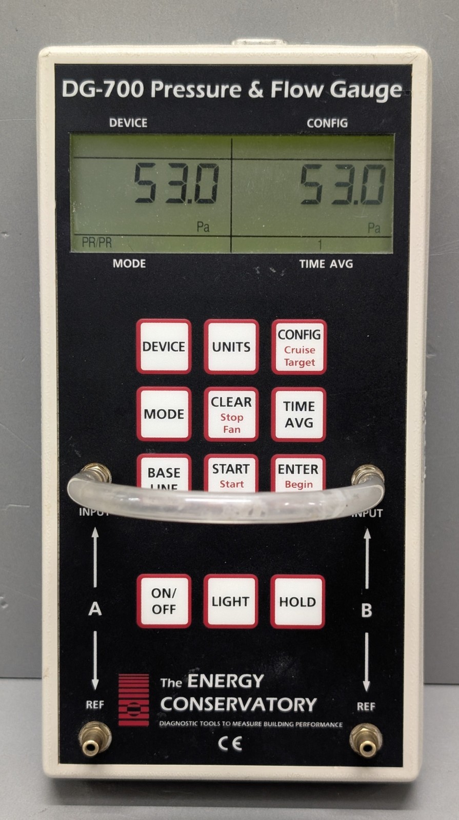 TEC DG-700 blower door manometer pressure flow gauge with USB TESTED warranty
