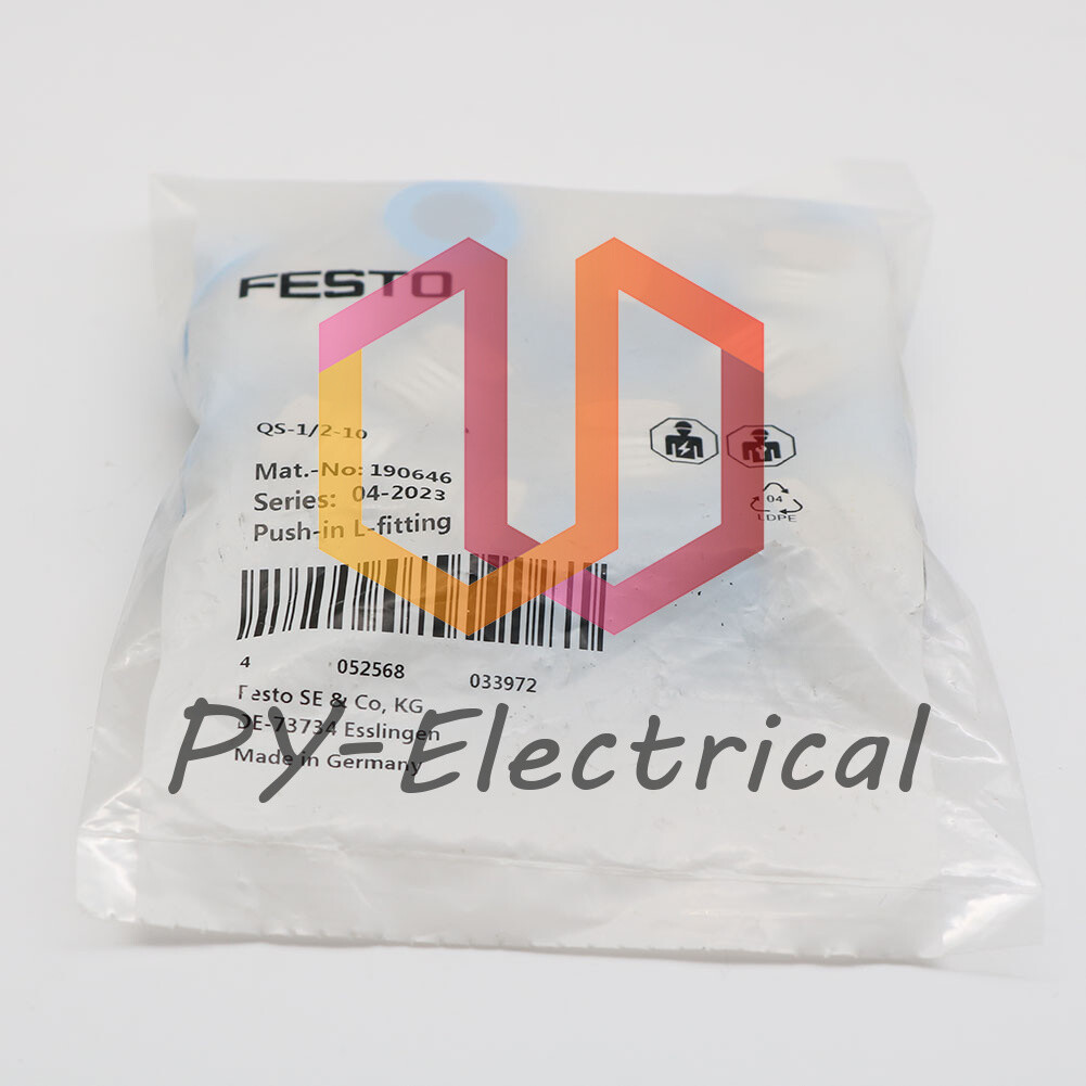 NEW Festo QS-1/2-10 190646 Fittings New QS1/210 (10PCS/1PACK)