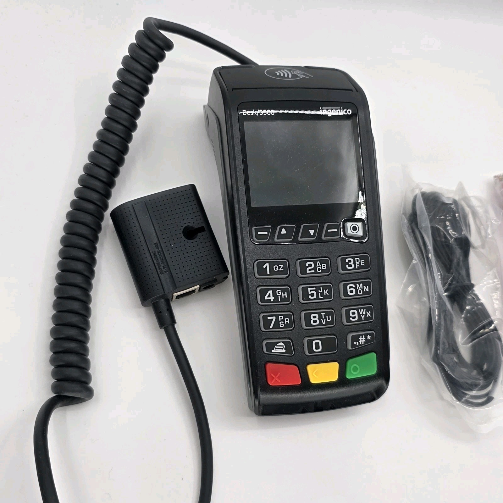 Ingenico Desk 3500 Ethernet Terminal Card Reader Complete Tested Working