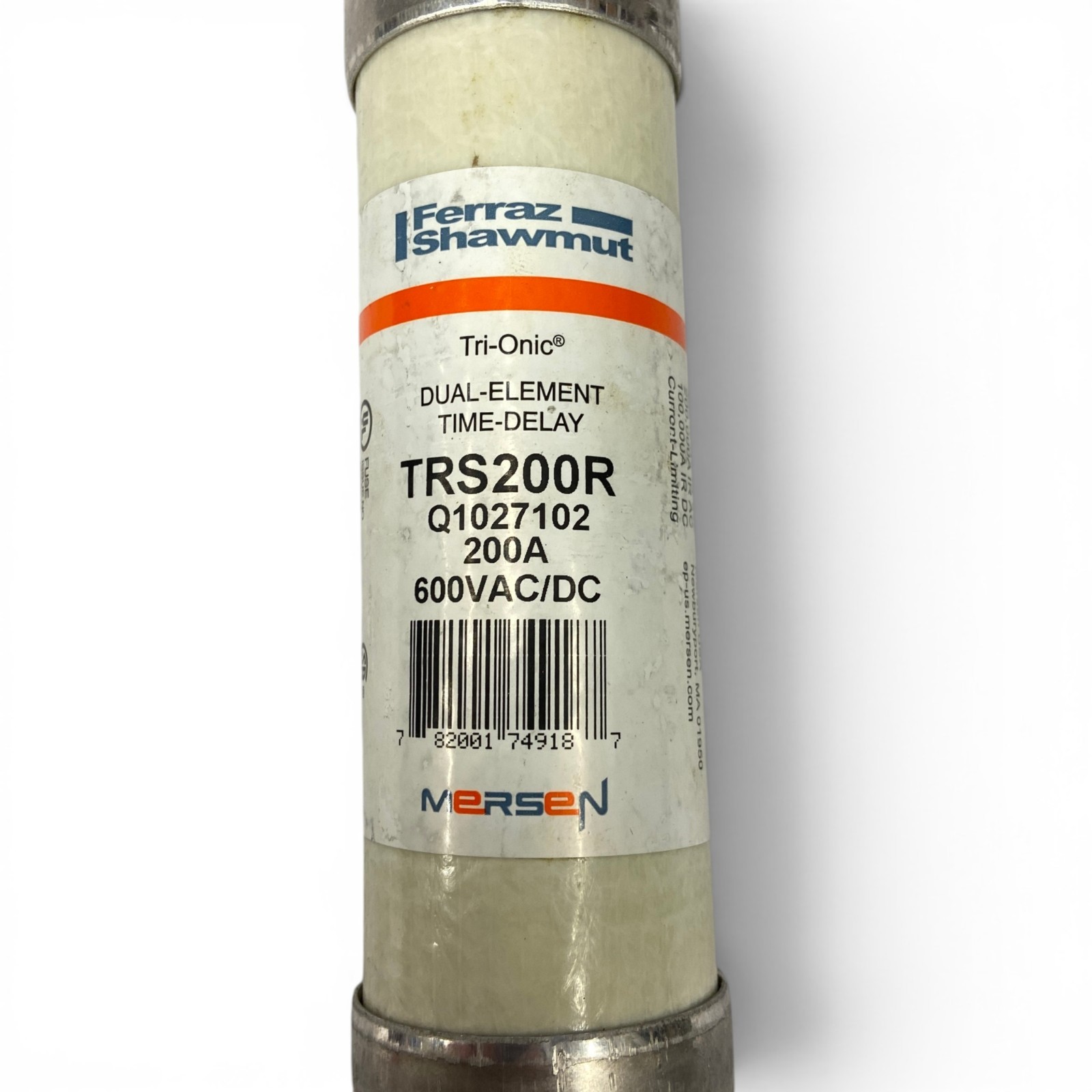 Mersen Ferraz Shawmut TRS200R Tri-Onic 200 Amp 600V Class RK5 Fuse