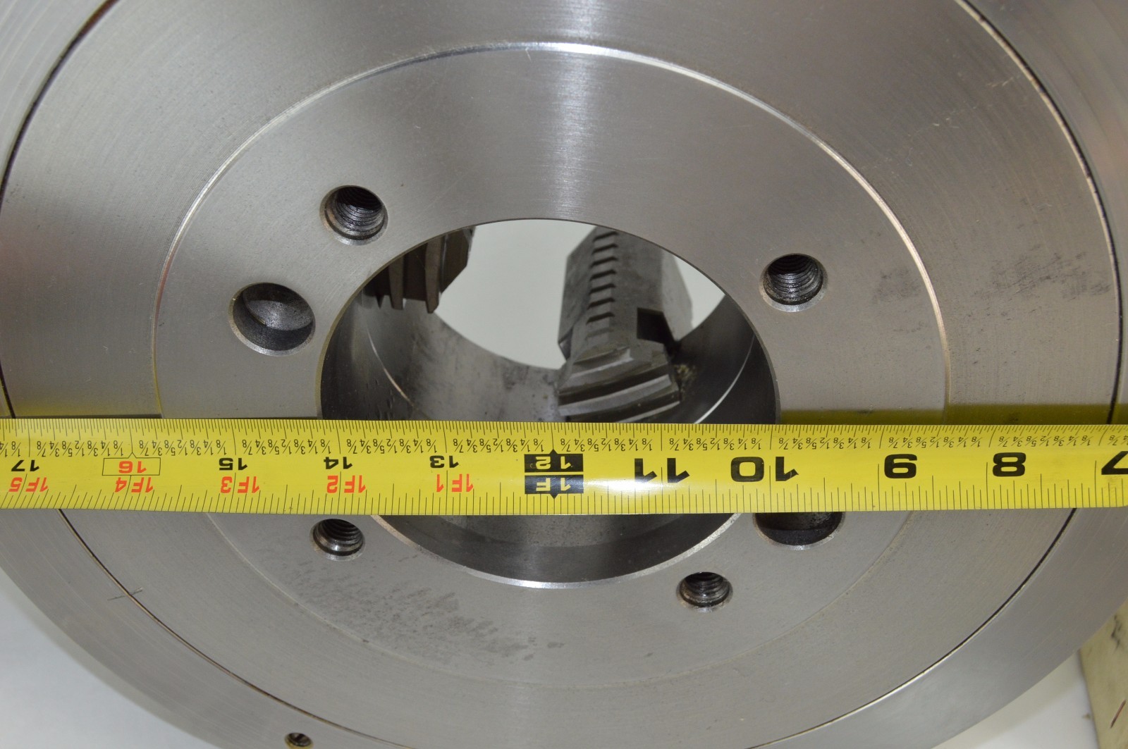Rohm 3 Jaw ZS 315/3 12-1/2″ Centering Manual Lathe Chuck Steel, Set Spare Jaws