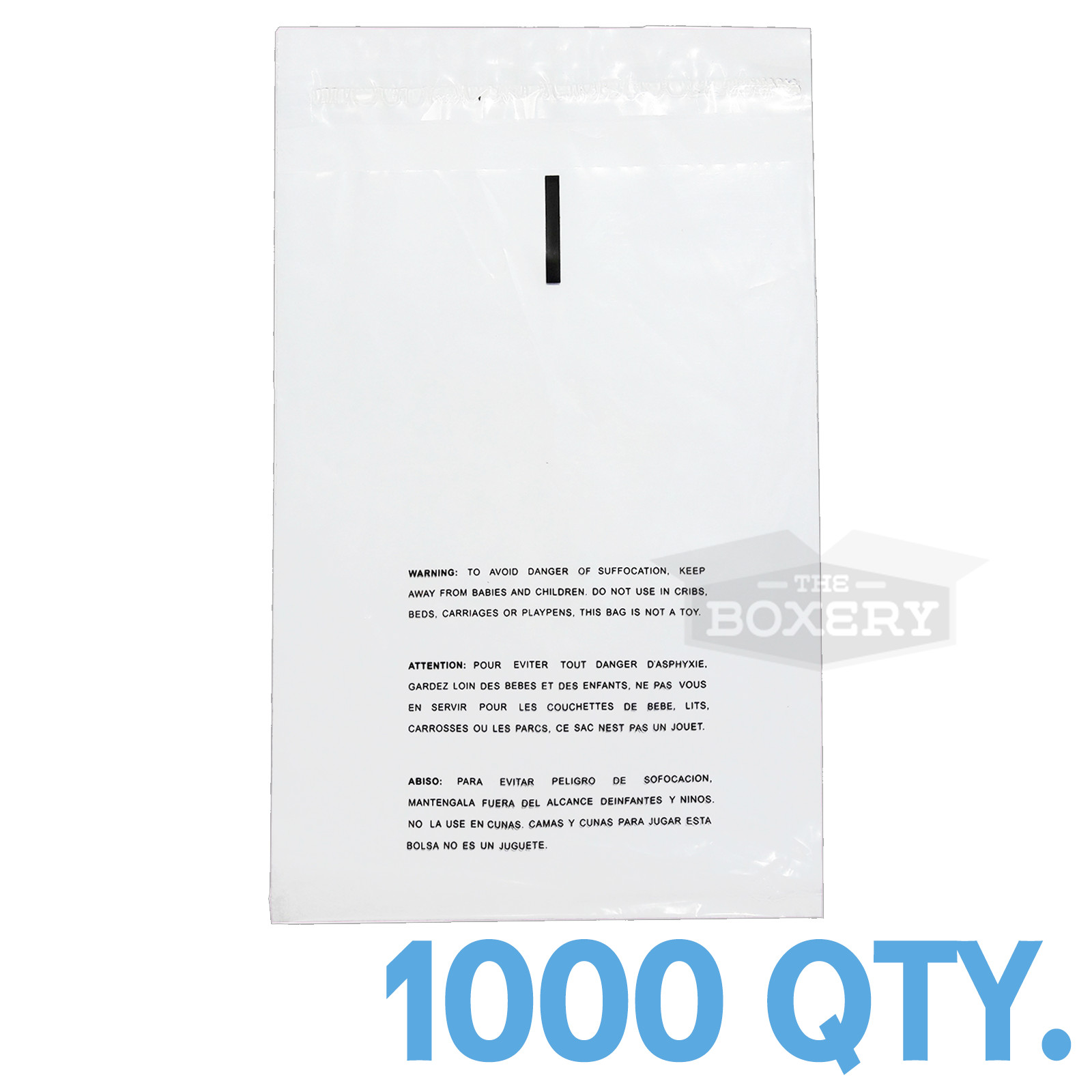 1000 9×12 Self Seal Suffocation Warning Clear Poly Bags 1.5 mil Free Shipping