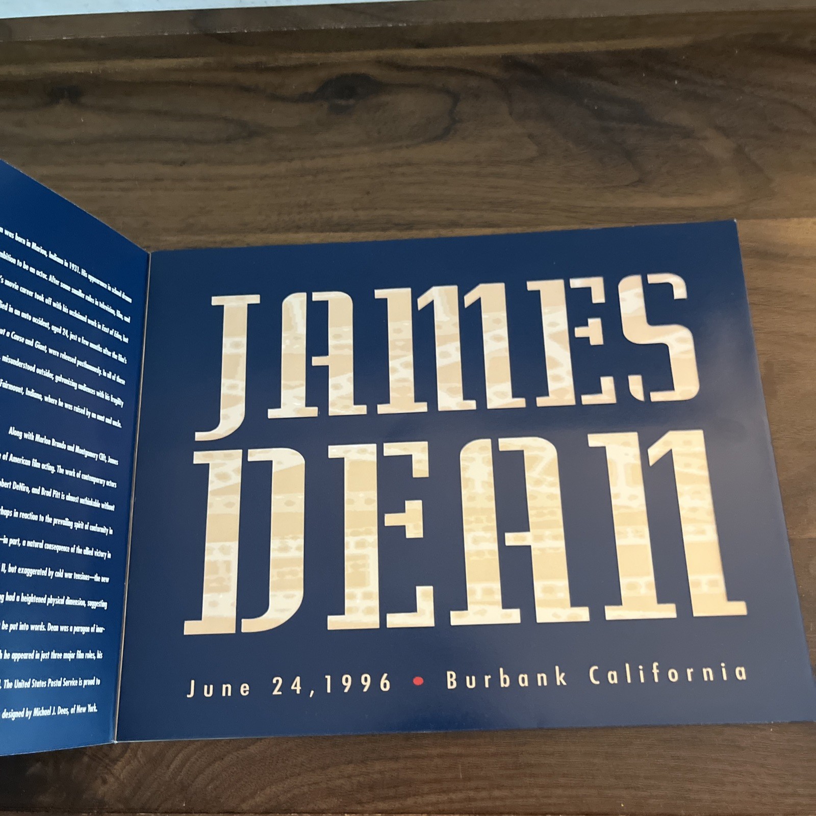 VTG 1996 JAMES DEAN SPECIAL UNITED STATES POSTAL SERVICE MAIL ENVELOPES LOT OF 6