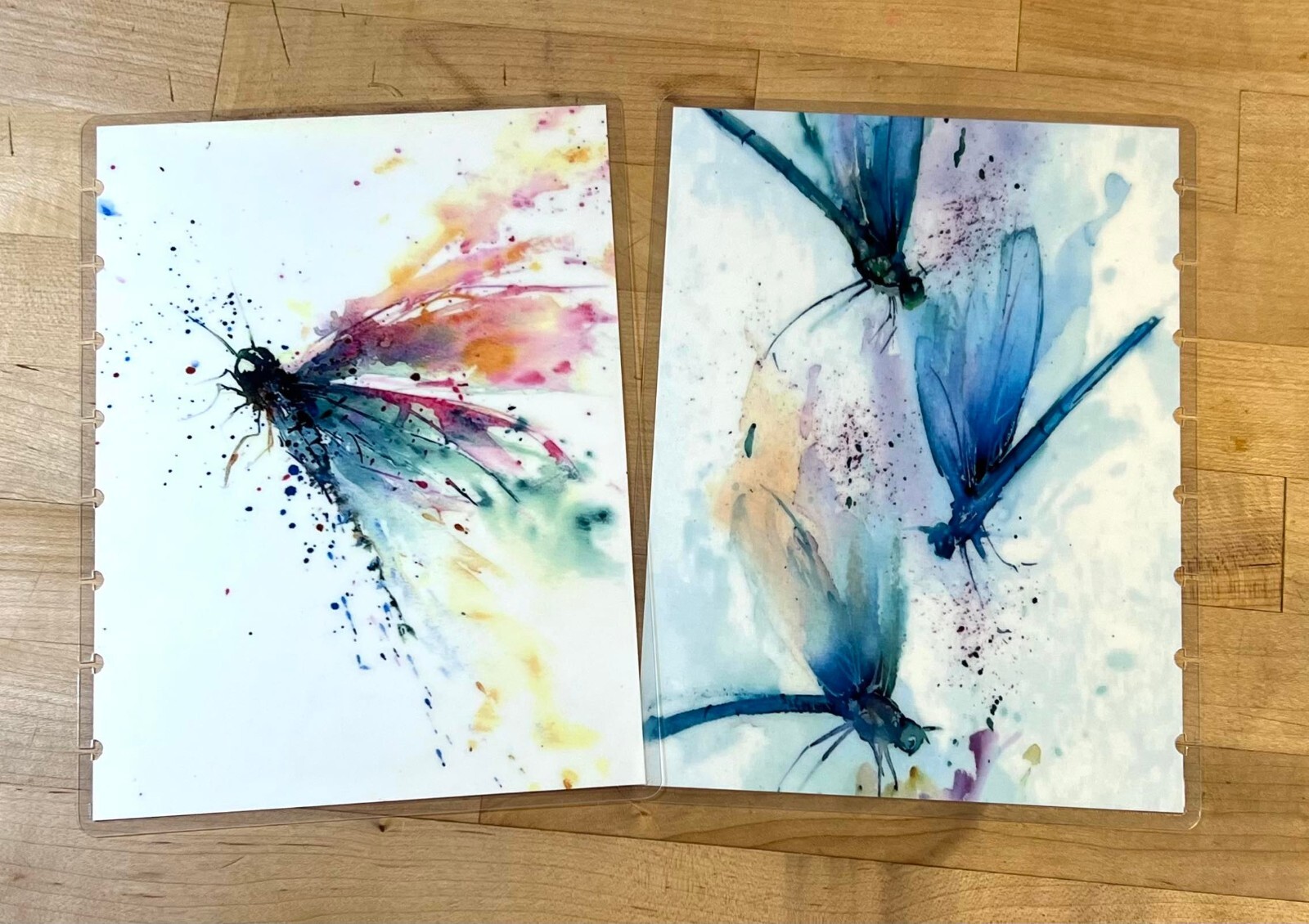 Watercolor Dragonfly Cover Set FOR USE with the TUL/Arc (8 disc) Planner