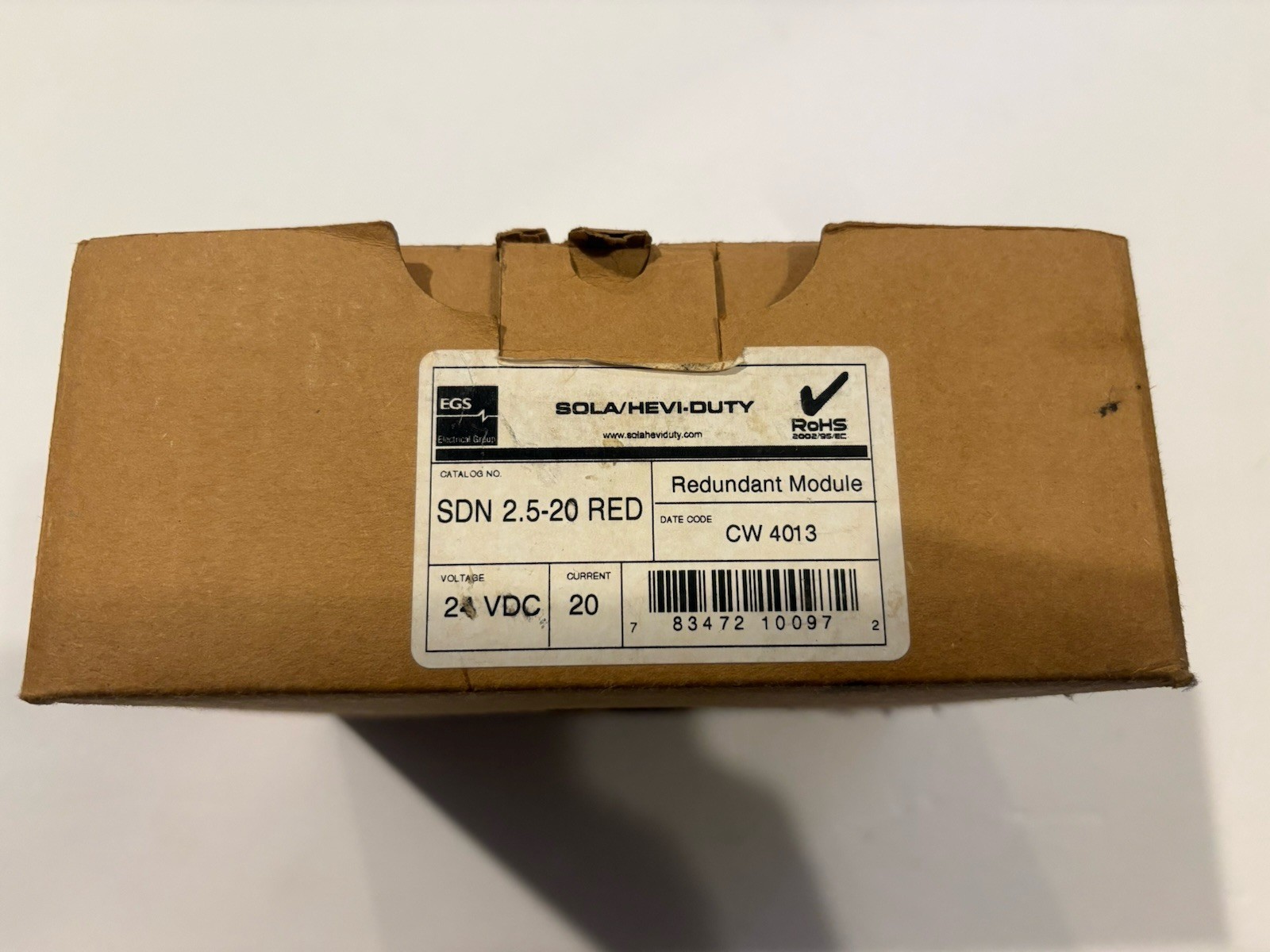 REDUNDANT MODULE SDN 2.5-20 RED EGS new open box