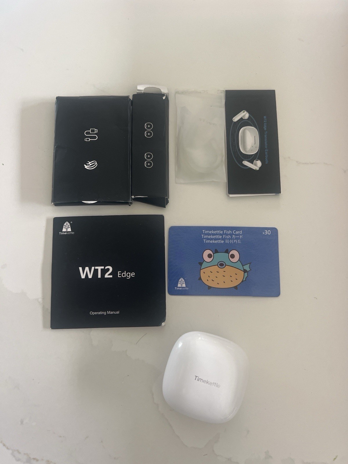 Timekettle WT2 Edge Translator Earbuds 40 Languages & 93 Accent (OFFLINE) White