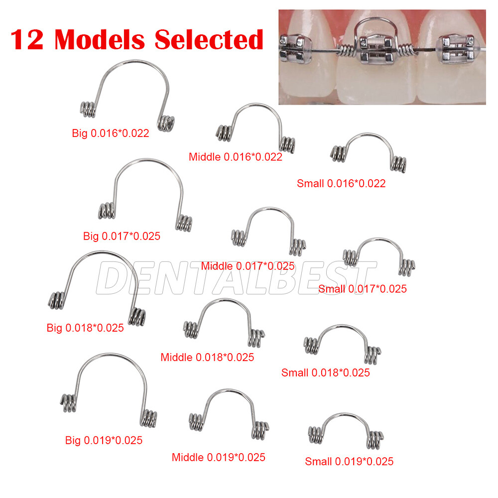 10pcs Dental Orthodontic Anterior Teeth Torque Rectangular Springs Closed Coil