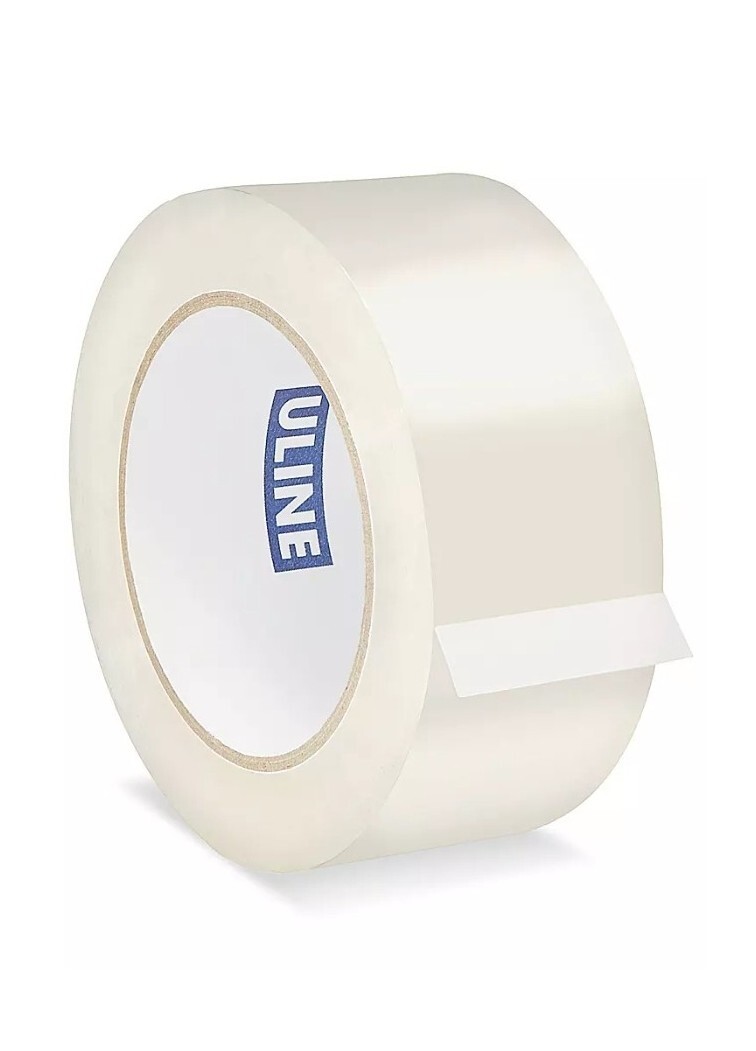 Uline S-423 Industrial Tape 2″ x 110 yds -2 Mil, Clear Demp 1 Roll