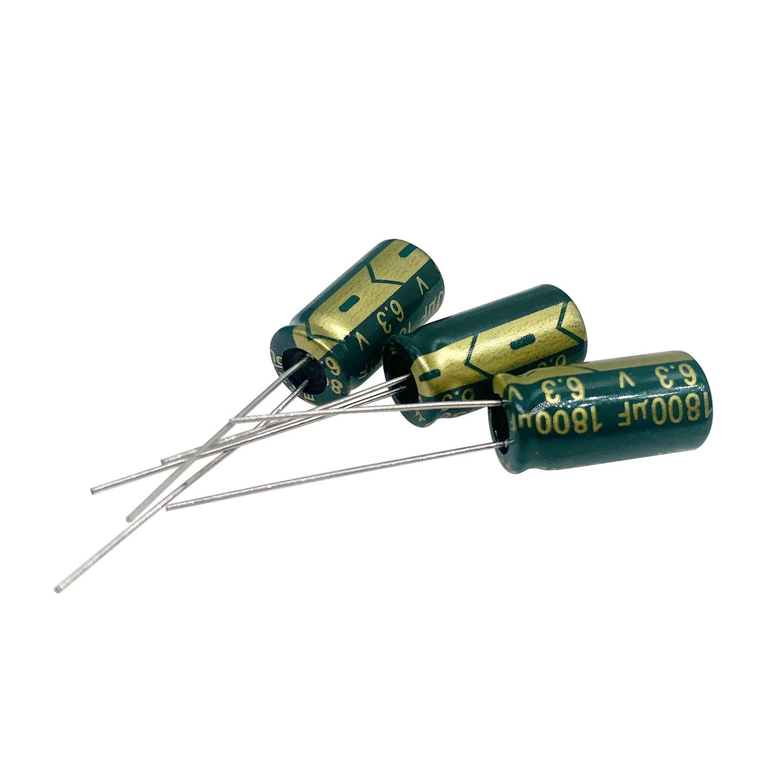 20PCS 6.3V 1800UF Capacitor 8x16mm(0.31×0.63in) High Frequency Aluminum Elect…