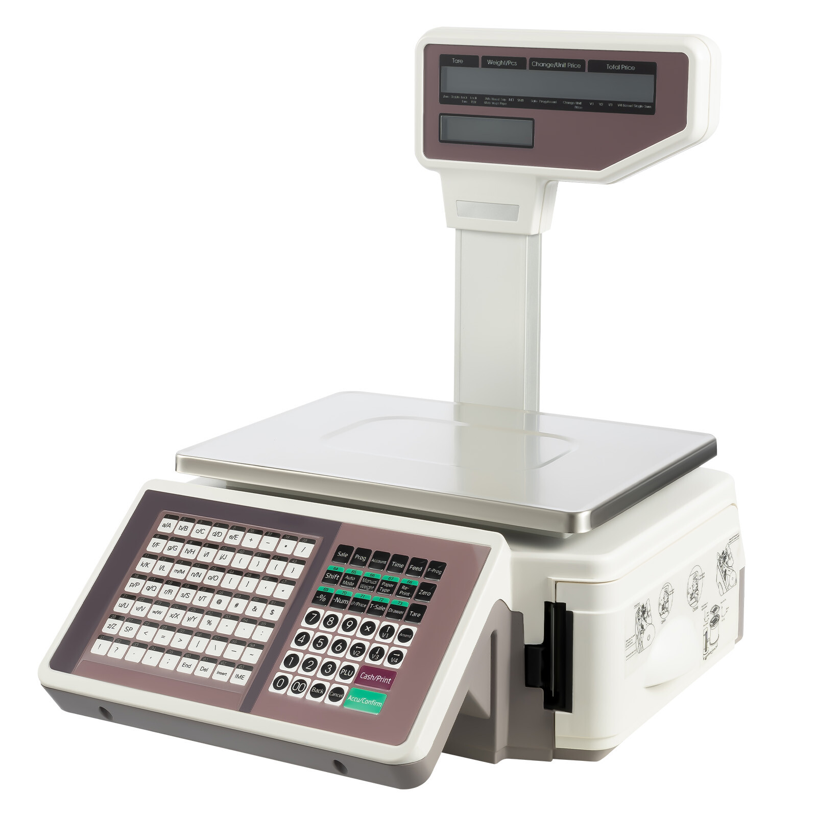 Digital Deli Meat Food Computing Retail Price Scale 66LBs Retail with TD printer