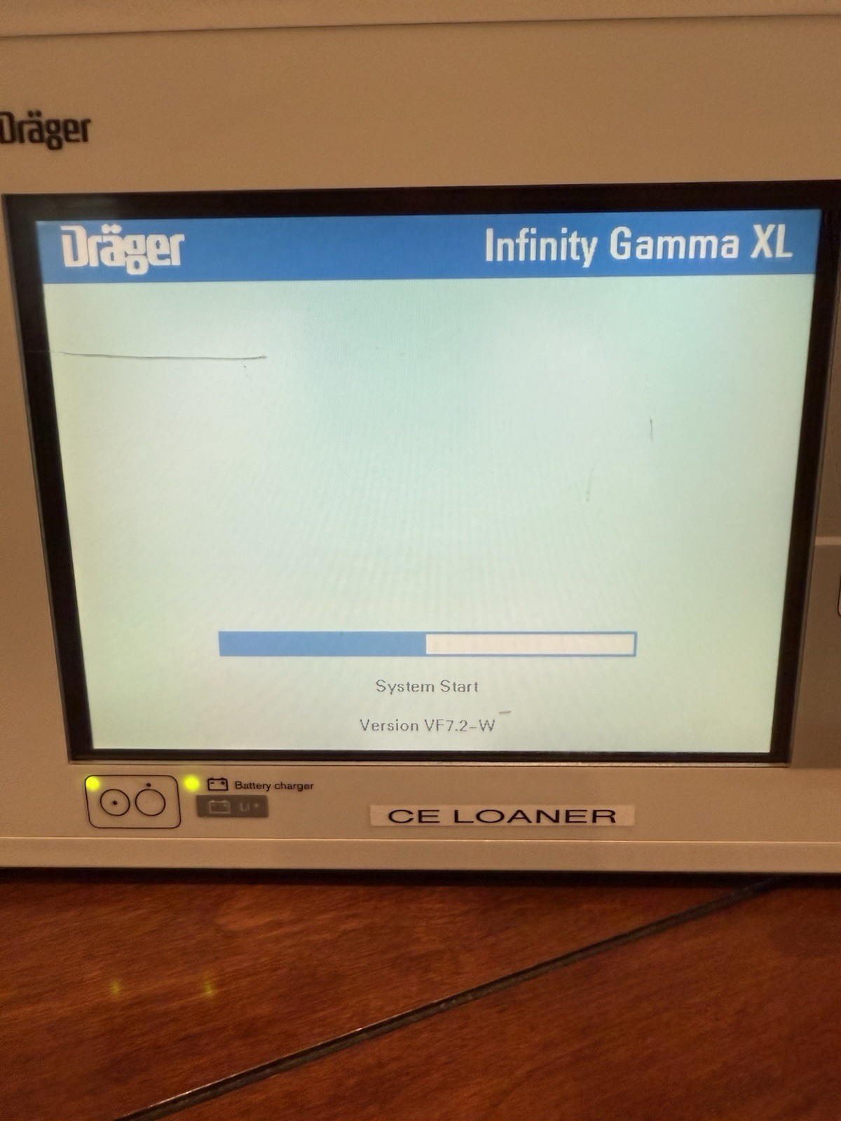 Drager Infinity Gamma XL Patient Monitor Unit With Power Supply