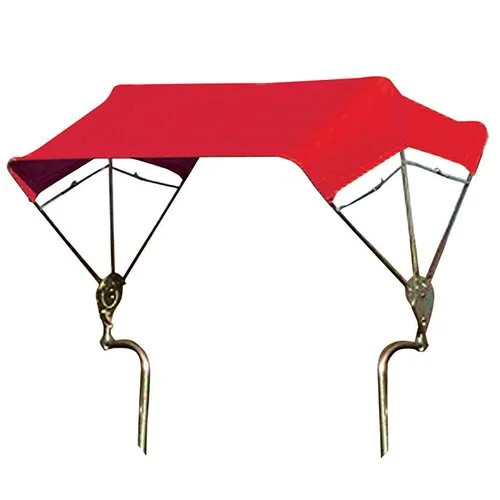 3-Bow Tractor Canopy with Frame Fender Mount 40″ – Red